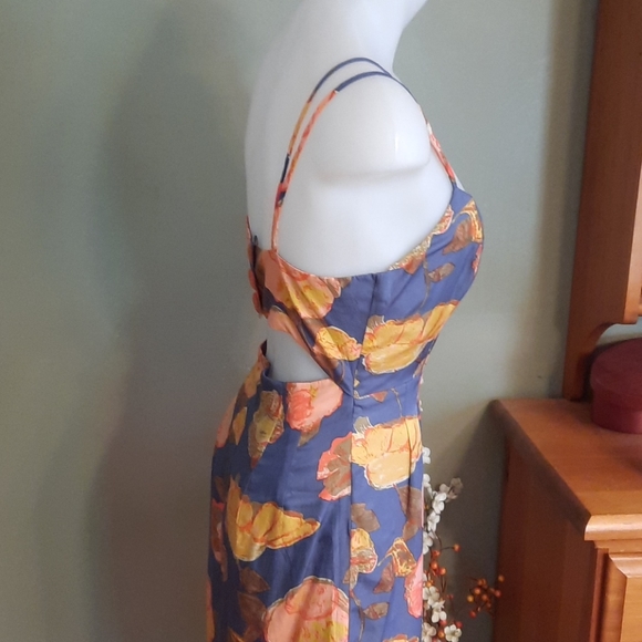 Anthropologie Mauve floral dress - Picture 5 of 13